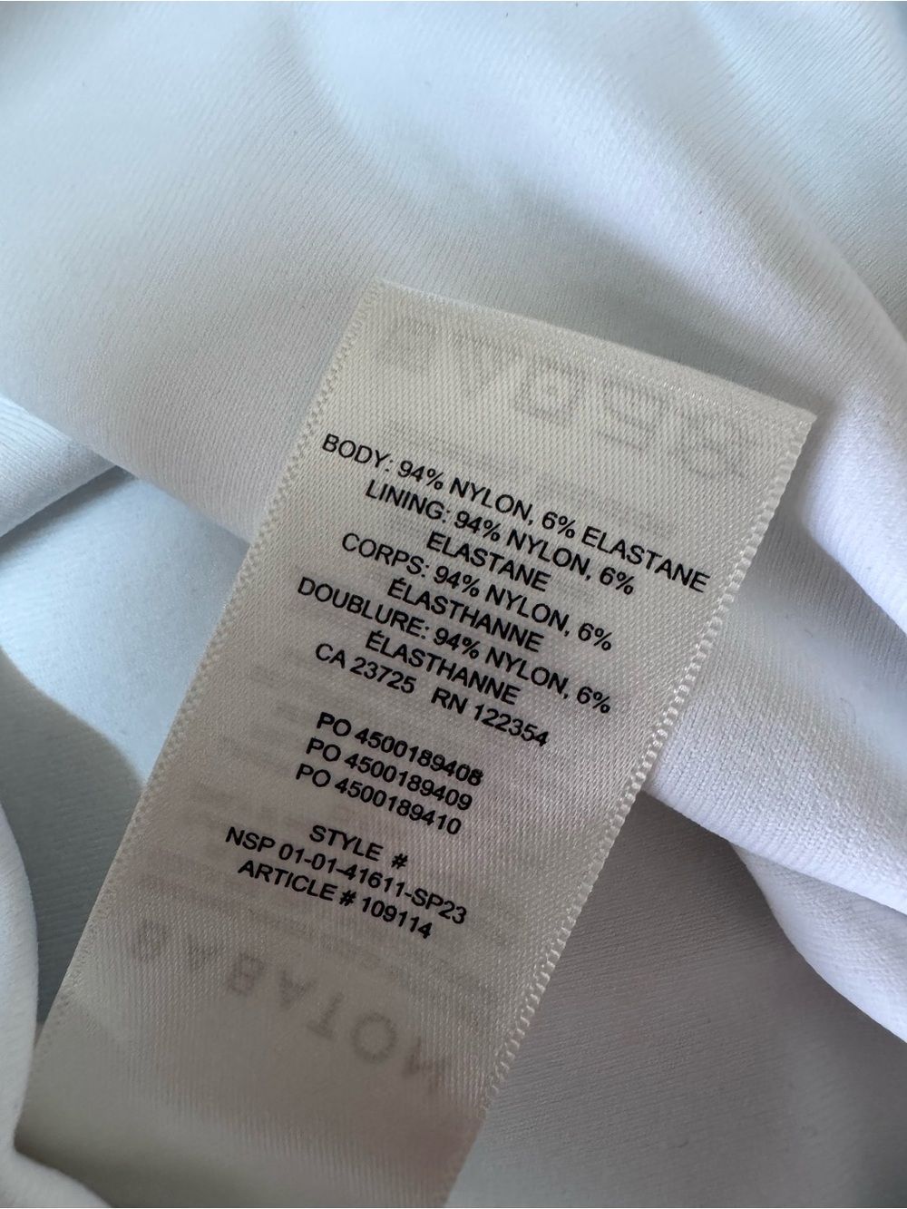 Aritzia Babaton One Shoulder Body Contour Bodysuit Women’s XS Crisp White - Picture 5 of 7